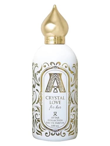 Frasco del perfume Crystal Love For Her de Attar Collection — fragancia femenino