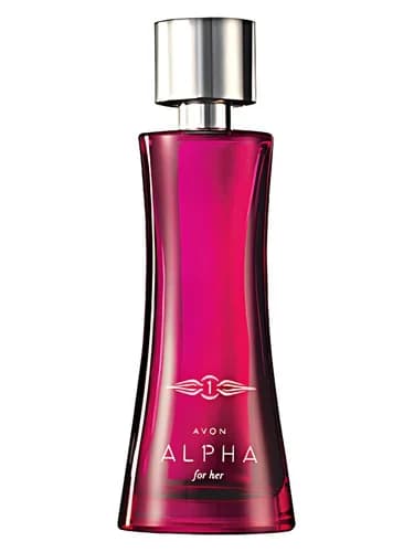 Frasco del perfume Alpha de Avon — fragancia femenino