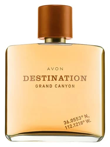 Frasco del perfume Destination Grand Canyon de Avon — fragancia masculino