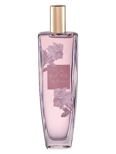 Frasco del perfume Pur Blanca My Essence de Avon — fragancia femenino