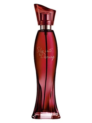 Frasco del perfume Slip Into Daring de Avon — fragancia femenino