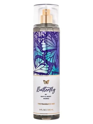 Frasco del perfume Butterfly de Bath Body Works — fragancia femenino