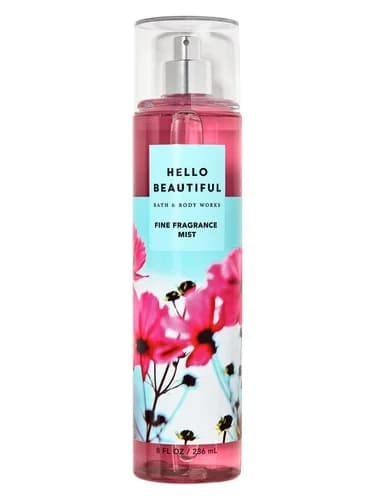 Frasco del perfume Hello Beautiful de Bath Body Works — fragancia femenino