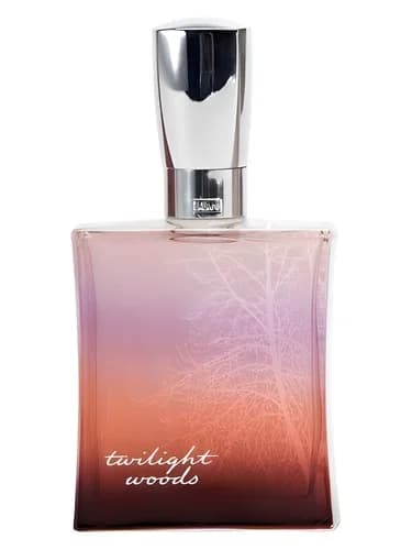 Frasco del perfume Twilight Woods de Bath Body Works — fragancia femenino