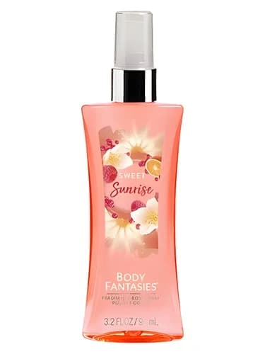 Frasco del perfume Sweet Sunrise de Body Fantasies — fragancia femenino