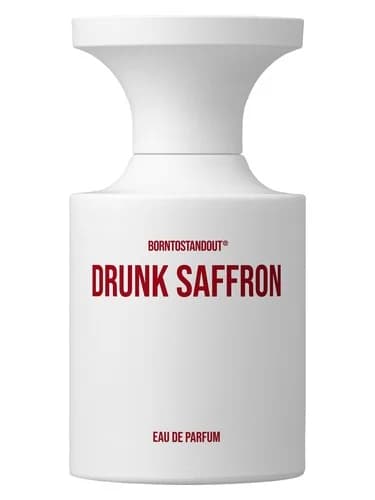Frasco del perfume Drunk Saffron de Borntostandout — fragancia unisex