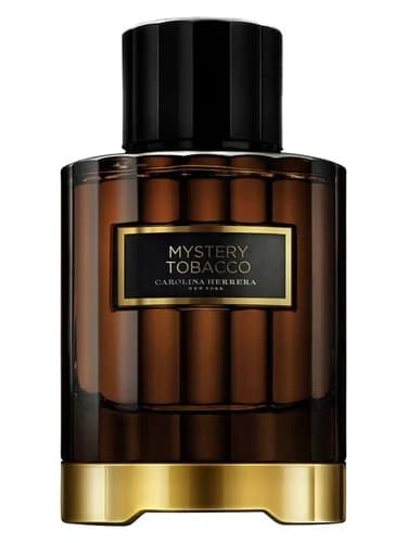 Frasco del perfume Mystery Tobacco de Carolina Herrera — fragancia unisex