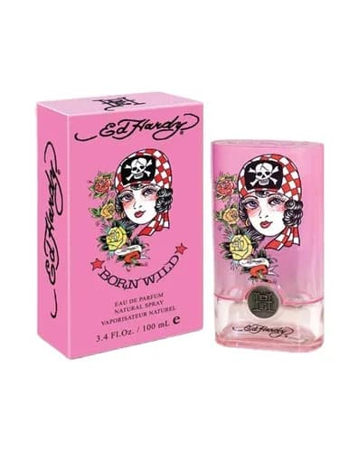 Frasco del perfume Ed Hardy Born Wild For Women de Christian Audigier — fragancia femenino