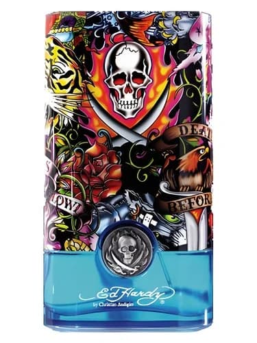 Frasco del perfume Ed Hardy Hearts Daggers For Him de Christian Audigier — fragancia masculino