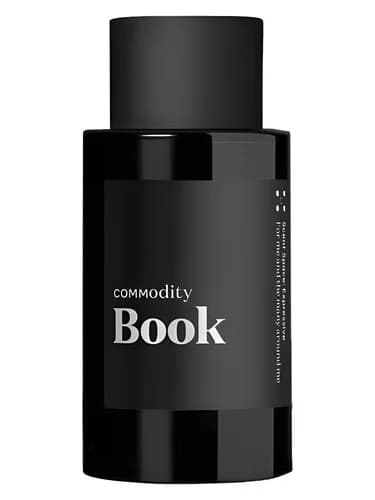 Frasco del perfume Book de Commodity — fragancia unisex