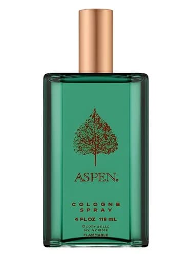 Frasco del perfume Aspen For Men de Coty — fragancia masculino