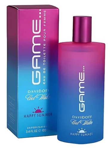 Frasco del perfume Cool Water Game Happy Summer de Davidoff — fragancia femenino