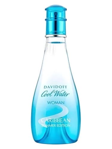 Frasco del perfume Cool Water Woman Caribbean Summer Edition de Davidoff — fragancia femenino