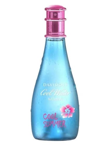 Frasco del perfume Cool Water Woman Cool Summer de Davidoff — fragancia femenino