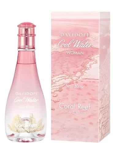 Frasco del perfume Davidoff Cool Water Sea Rose Coral Reef Edition de Davidoff — fragancia femenino