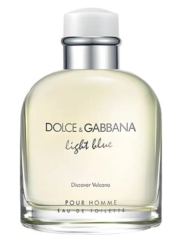 Frasco del perfume Light Blue Discover Vulcano Pour Homme de Dolce Gabbana — fragancia masculino