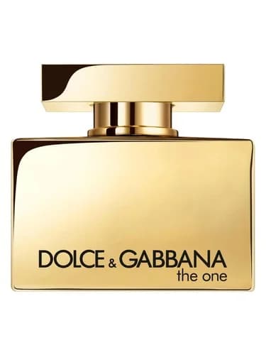 Frasco del perfume The One Gold de Dolce Gabbana — fragancia femenino