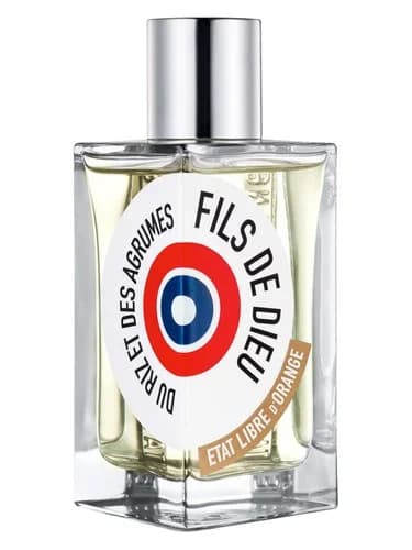 Frasco del perfume Fils De Dieu Du Riz Et Des Agrumes de Etat Libre D Orange — fragancia unisex