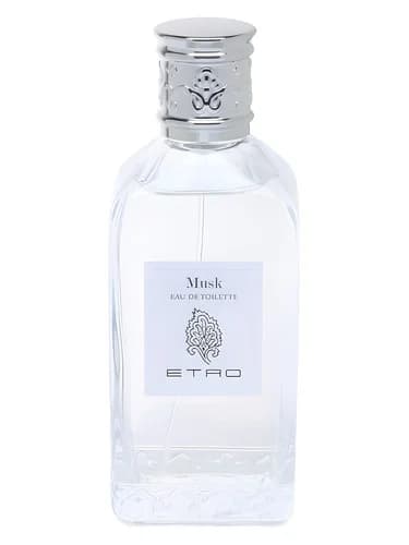 Frasco del perfume Musk de Etro — fragancia unisex