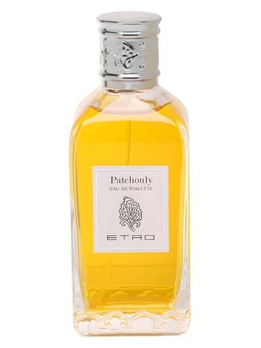 Frasco del perfume Patchouly de Etro — fragancia unisex