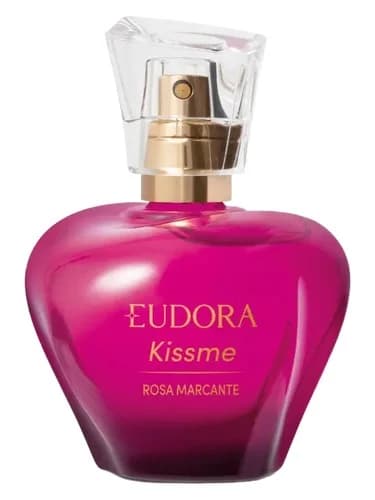 Frasco del perfume Kiss Me Rosa Marcante de Eudora — fragancia femenino