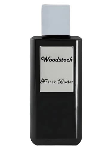 Frasco del perfume Woodstock de Franck Boclet — fragancia unisex