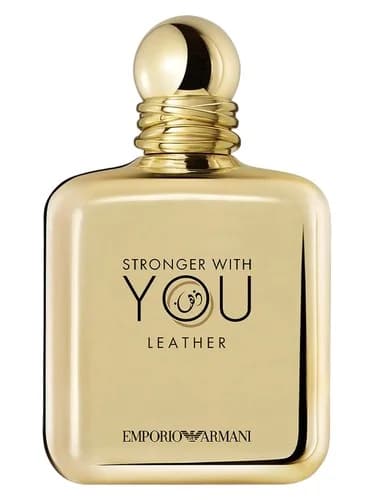 Frasco del perfume Emporio Armani Stronger With You Leather de Giorgio Armani — fragancia masculino