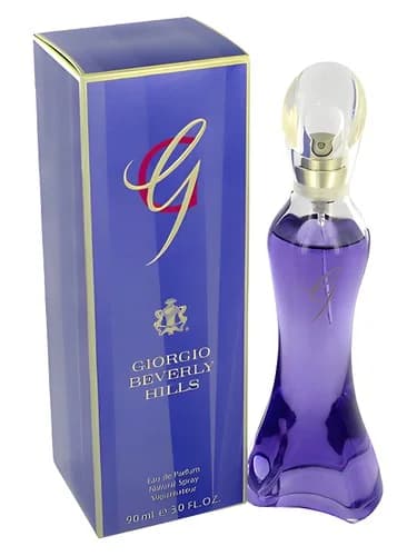 Frasco del perfume G de Giorgio Beverly Hills — fragancia femenino