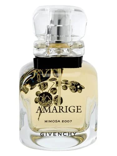 Frasco del perfume Givenchy Harvest 2007 Amarige Mimosa de Givenchy — fragancia femenino