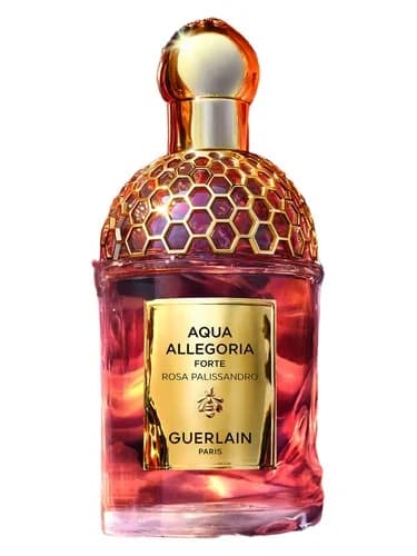 Frasco del perfume Aqua Allegoria Forte Rosa Palissandro de Guerlain — fragancia unisex