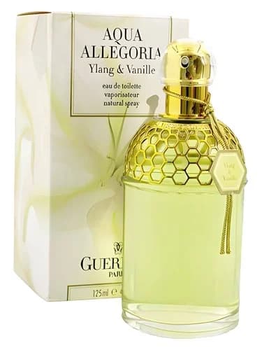 Frasco del perfume Aqua Allegoria Ylang Vanille de Guerlain — fragancia femenino