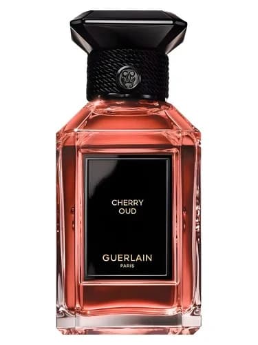 Frasco del perfume Cherry Oud de Guerlain — fragancia unisex