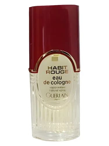 Frasco del perfume Habit Rouge Eau De Cologne de Guerlain — fragancia masculino