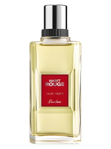 Frasco del perfume Habit Rouge Eau De Toilette de Guerlain — fragancia masculino