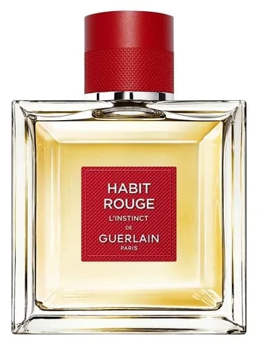 Frasco del perfume Habit Rouge L Instinct de Guerlain — fragancia masculino