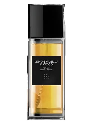 Frasco del perfume Lemon Vanilla Wood de In The Box — fragancia masculino