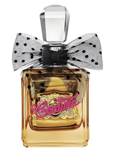 Frasco del perfume Viva La Juicy Gold Couture de Juicy Couture — fragancia femenino