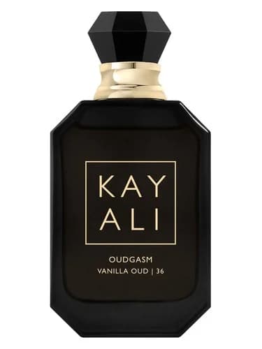 Frasco del perfume Oudgasm Vanilla Oud 36 Eau De Parfum Intense de Kayali Fragrances — fragancia unisex