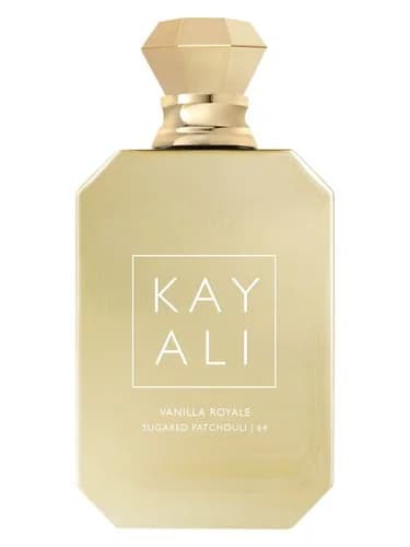 Frasco del perfume Vanilla Royale Sugared Patchouli 64 Eau De Parfum Intense de Kayali Fragrances — fragancia unisex