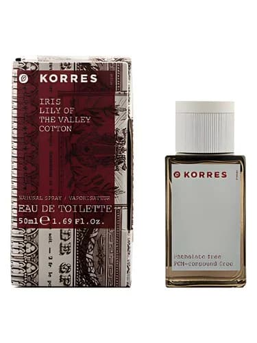 Frasco del perfume Iris Lily Of The Valley Cotton de Korres — fragancia femenino