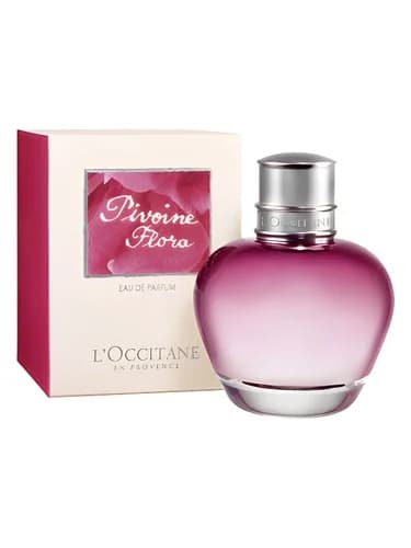 Frasco del perfume Pivoine Flora Eau De Parfum de L Occitane En Provence — fragancia femenino