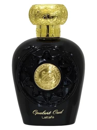 Frasco del perfume Opulent Oud de Lattafa Perfumes — fragancia unisex