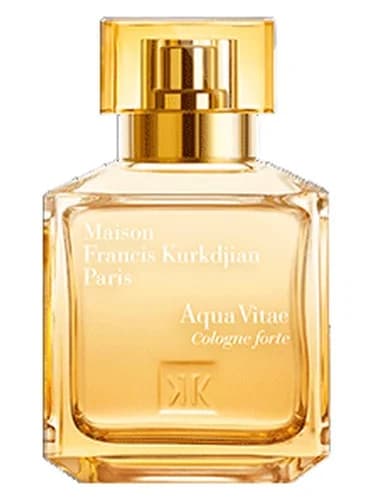 Frasco del perfume Aqua Vitae Cologne Forte de Maison Francis Kurkdjian — fragancia unisex