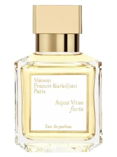 Frasco del perfume Aqua Vitae Forte de Maison Francis Kurkdjian — fragancia unisex