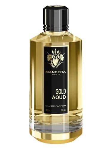 Frasco del perfume Gold Aoud de Mancera — fragancia unisex