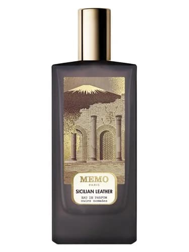 Frasco del perfume Sicilian Leather de Memo Paris — fragancia unisex