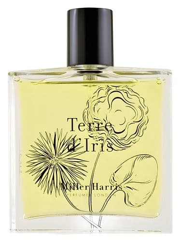 Frasco del perfume Terre D Iris de Miller Harris — fragancia femenino