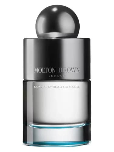 Frasco del perfume Coastal Cypress Sea Fennel de Molton Brown — fragancia unisex