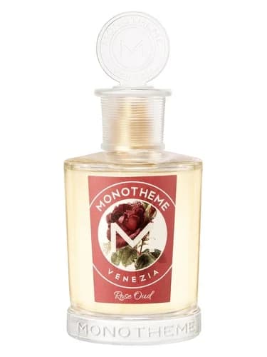 Frasco del perfume Rose Oud de Monotheme Venezia — fragancia unisex