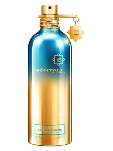 Frasco del perfume Aoud Lagoon de Montale — fragancia unisex